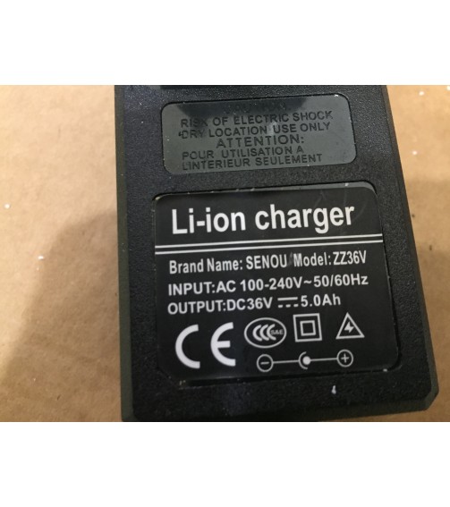 36 volt 5 amper Li-ion charger adaptör sıfır
