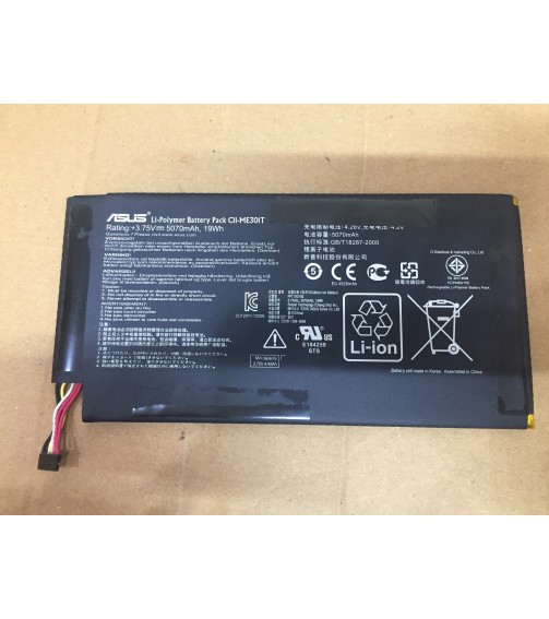 Asus Memo pad c11-me301t 3.75V 5070mAh 19wh batarya pil