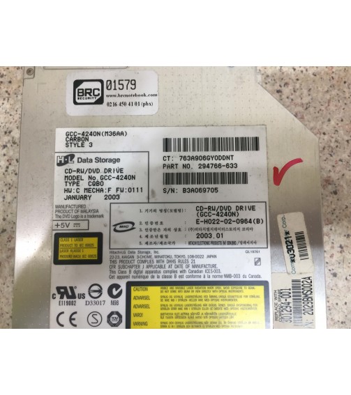 DVD RW OPTİK GCC-4240N IDE