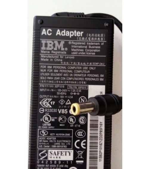 16VOLT 4,5AMPER IBM ADAPTÖR SIFIR