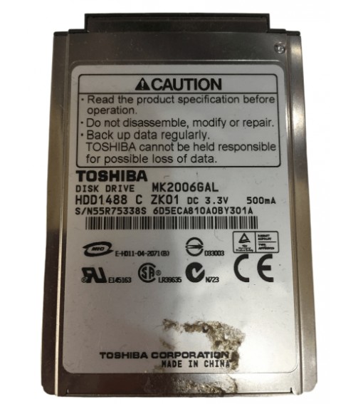 20GB Toshiba 1.8" Harddisk