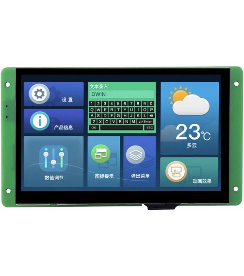 Dwin 7" display kapasitif ekran dmg80480c070_04wtc sıfır