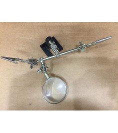 Kıskaçlı büyüteç mini çalışma standı