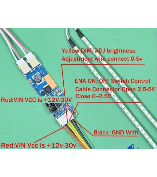 61cm led şerit ve sürücü devresi florasanı lede çevirme sıfır